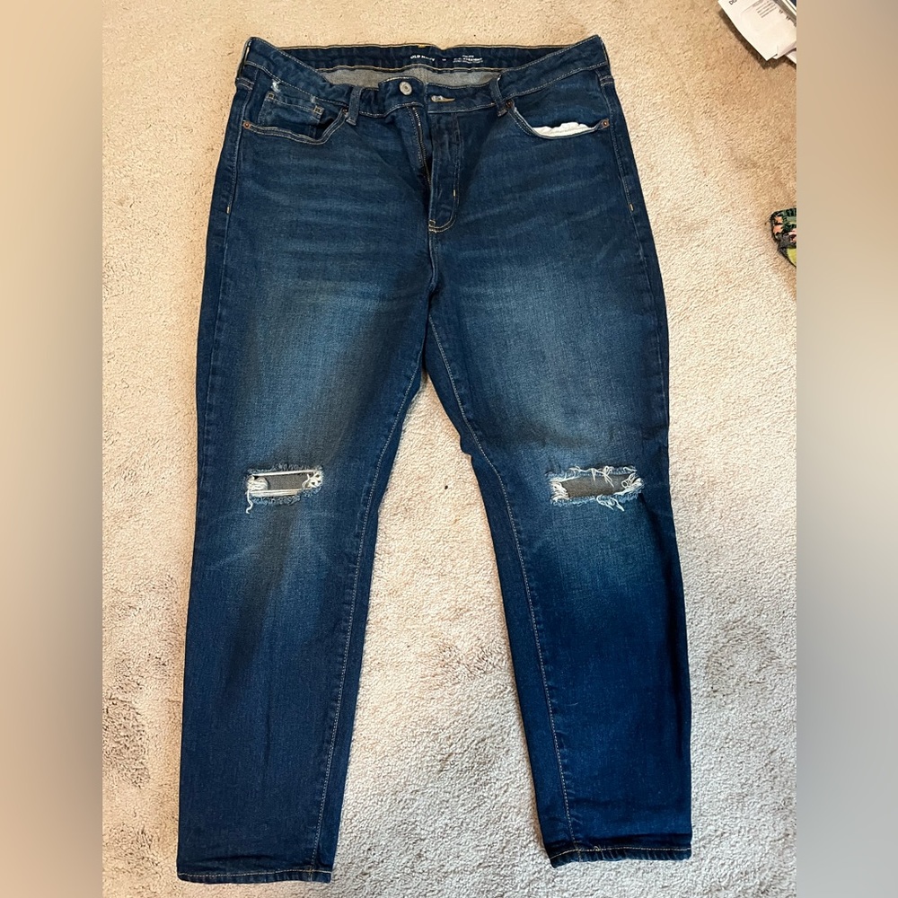 Old navy high rise og straight jeans, size 16